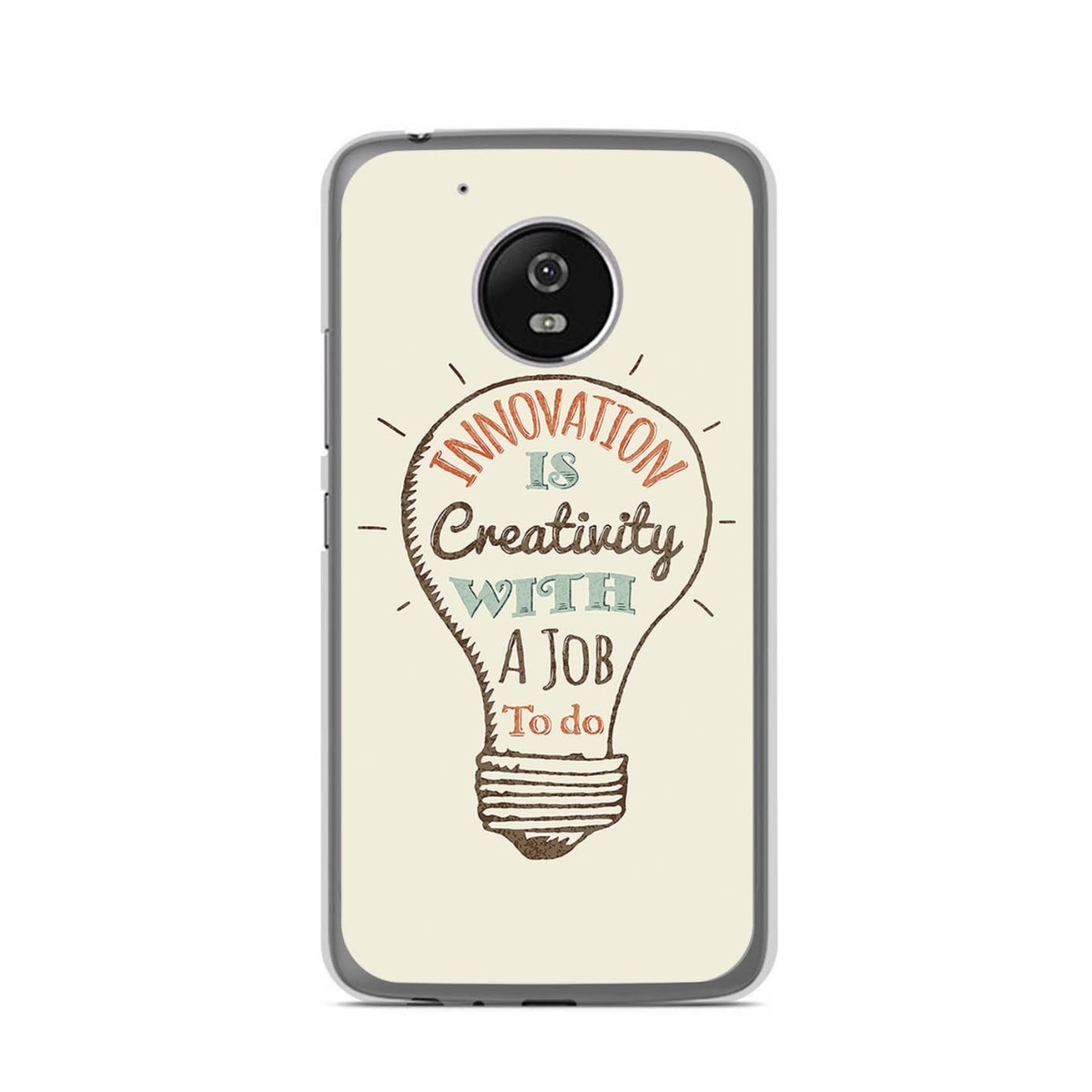 Funda Gel Tpu para Lenovo Moto G5 Diseño Creativity Dibujos