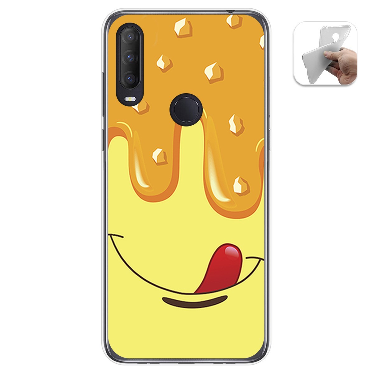 Funda Gel Tpu para Alcatel 1S 2020 / 3L 2020 diseño Helado Vainilla Dibujos