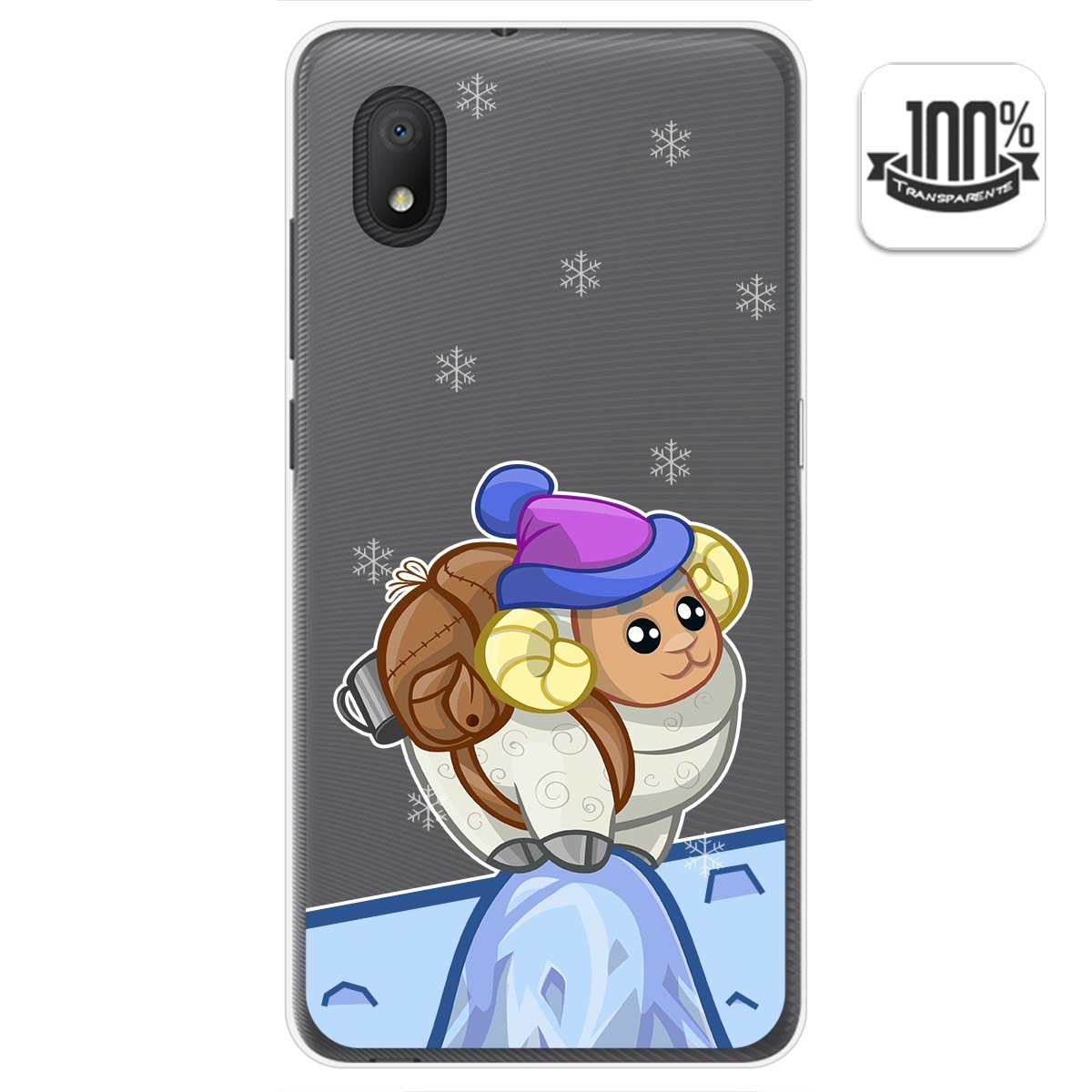 Funda Gel Transparente para Alcatel 1B 2020 diseño Cabra Dibujos