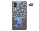 Funda Gel Transparente para Alcatel 1B 2020 diseño Plumas Dibujos