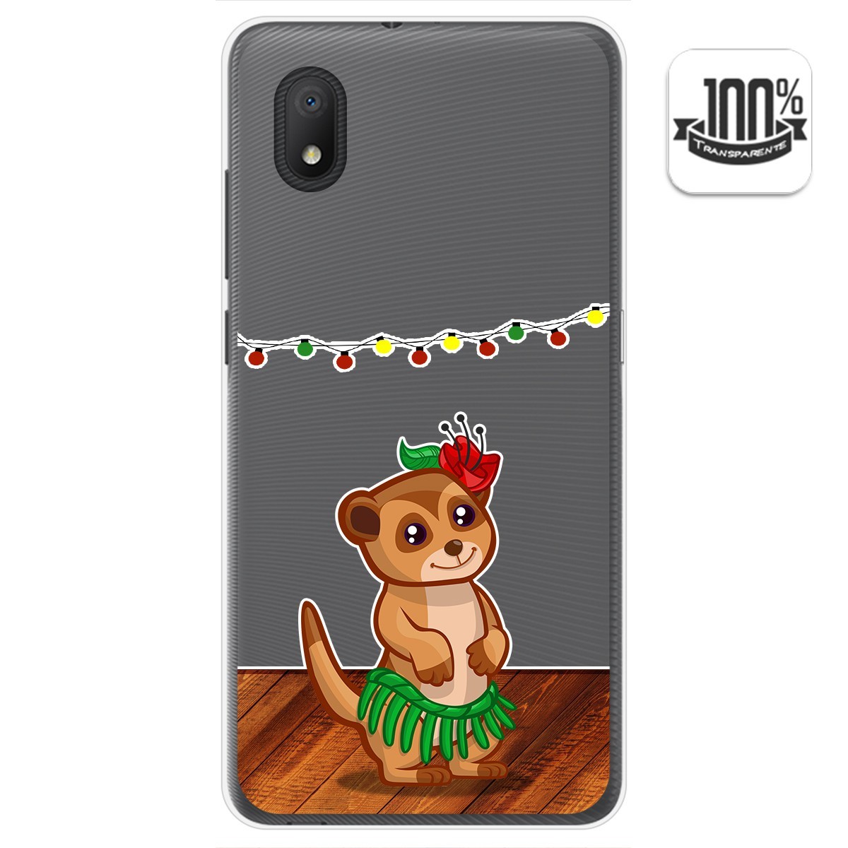 Funda Gel Transparente para Alcatel 1B 2020 diseño Suricata Dibujos