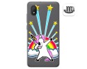 Funda Gel Transparente para Alcatel 1B 2020 diseño Unicornio Dibujos