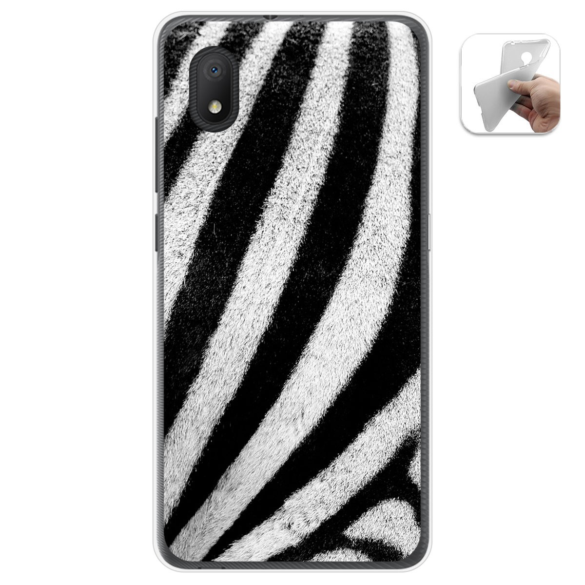 Funda Gel Tpu para Alcatel 1B 2020 diseño Animal 02 Dibujos