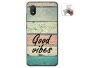 Funda Gel Tpu para Alcatel 1B 2020 diseño Madera 01 Dibujos