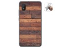 Funda Gel Tpu para Alcatel 1B 2020 diseño Madera 03 Dibujos