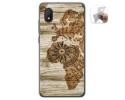 Funda Gel Tpu para Alcatel 1B 2020 diseño Madera 07 Dibujos