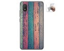 Funda Gel Tpu para Alcatel 1B 2020 diseño Madera 10 Dibujos