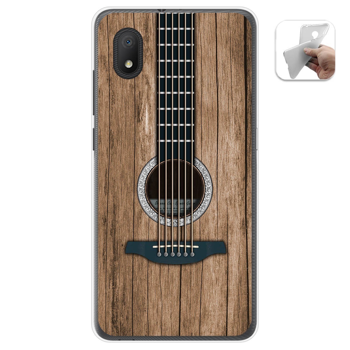 Funda Gel Tpu para Alcatel 1B 2020 diseño Madera 11 Dibujos