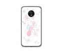 Funda Gel Tpu para Lenovo Moto G5 Diseño Flores Minimal Dibujos