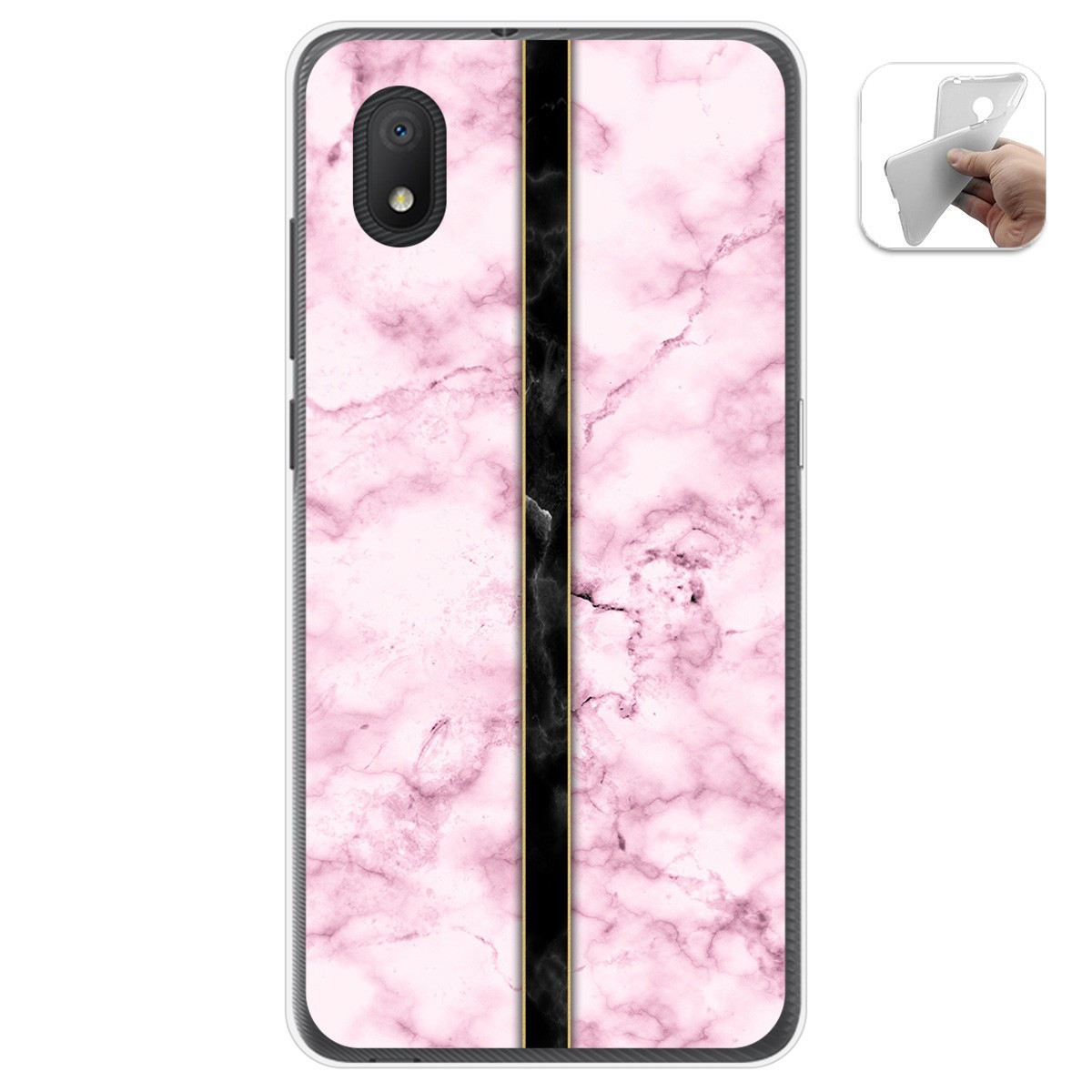 Funda Gel Tpu para Alcatel 1B 2020 diseño Mármol 04 Dibujos