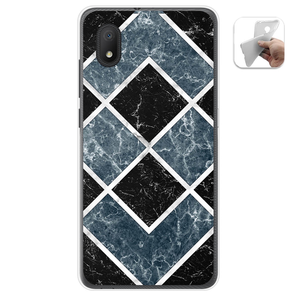 Funda Gel Tpu para Alcatel 1B 2020 diseño Mármol 06 Dibujos