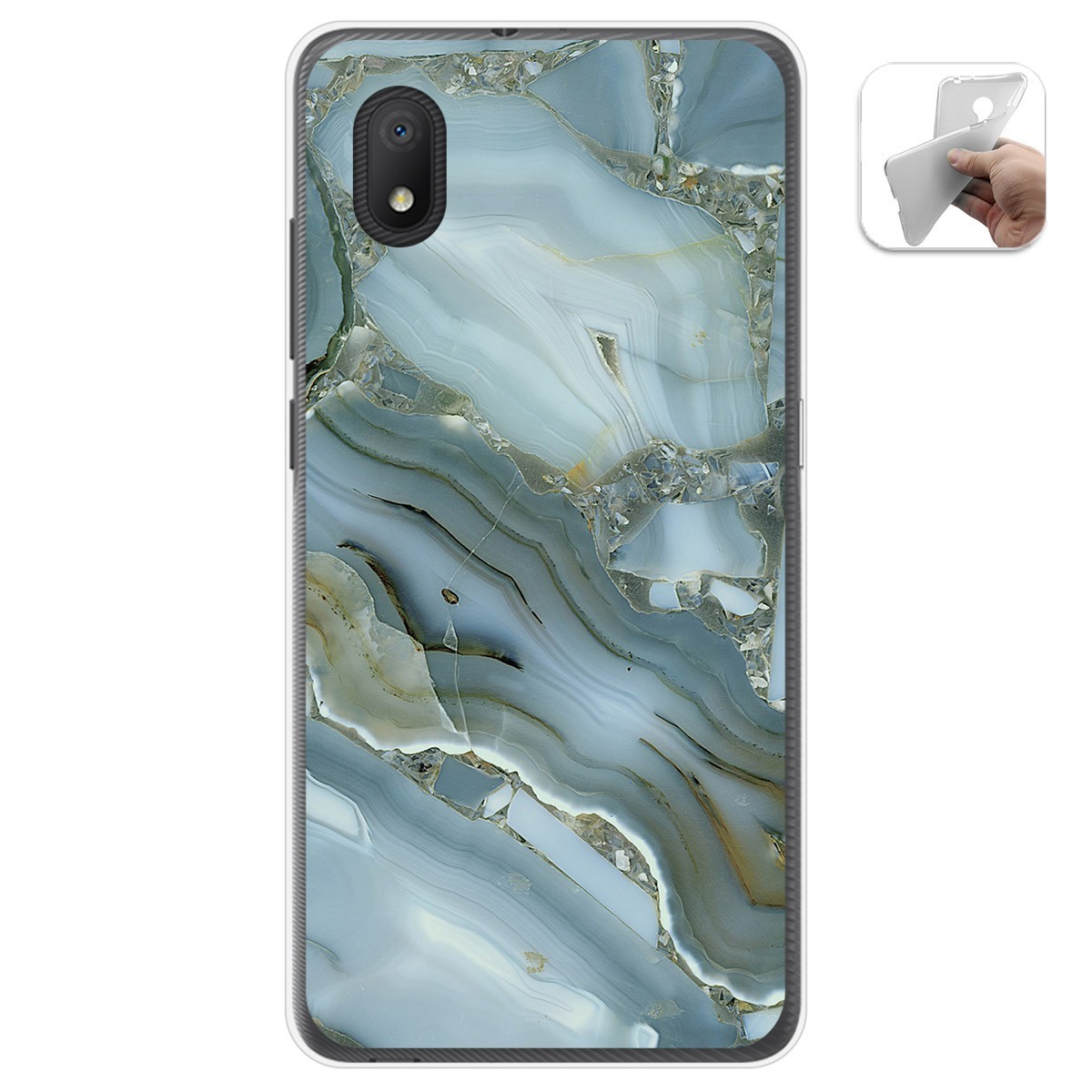 Funda Gel Tpu para Alcatel 1B 2020 diseño Mármol 09 Dibujos