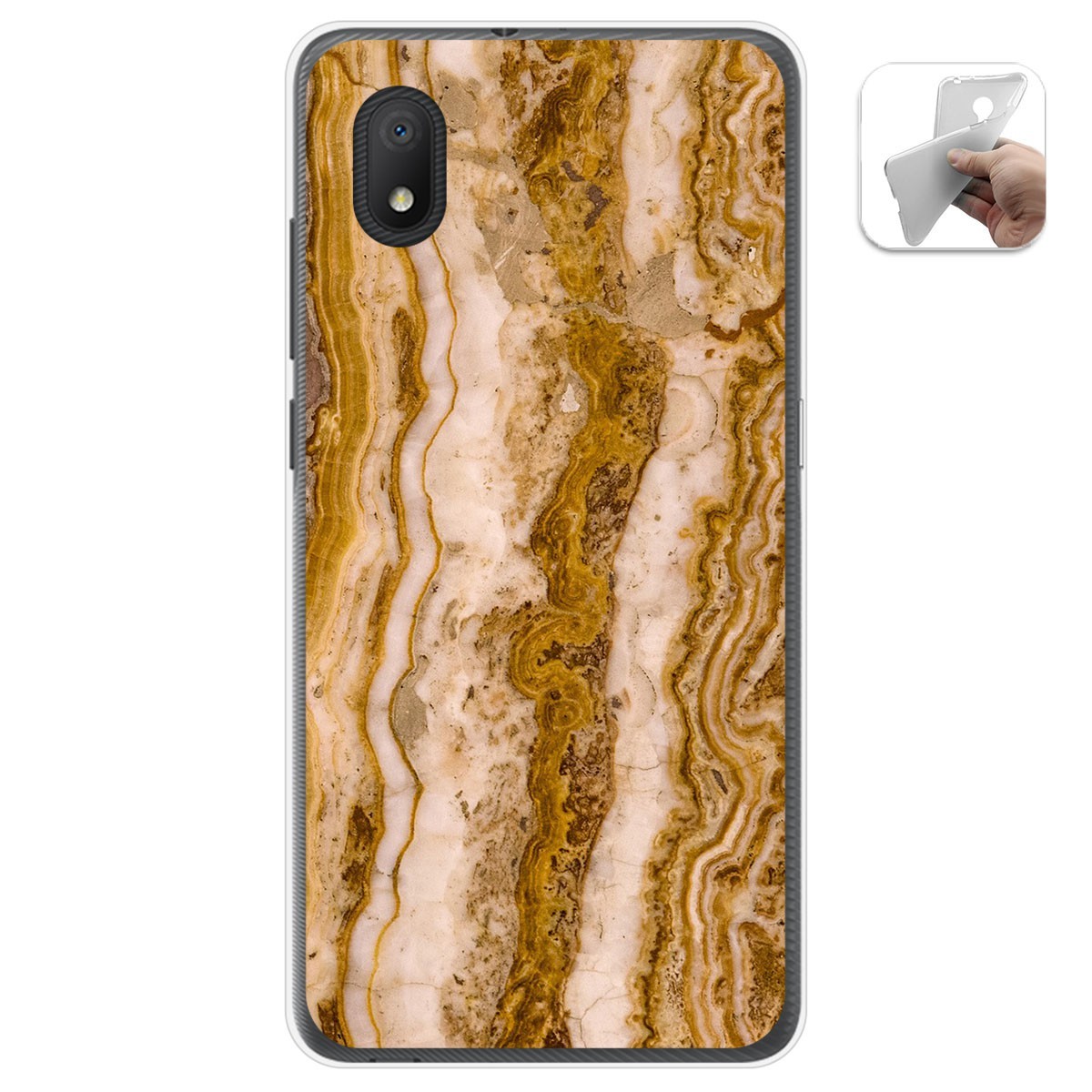 Funda Gel Tpu para Alcatel 1B 2020 diseño Mármol 10 Dibujos