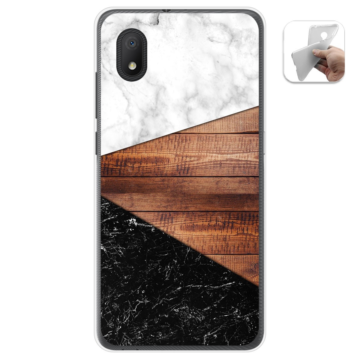 Funda Gel Tpu para Alcatel 1B 2020 diseño Mármol 11 Dibujos