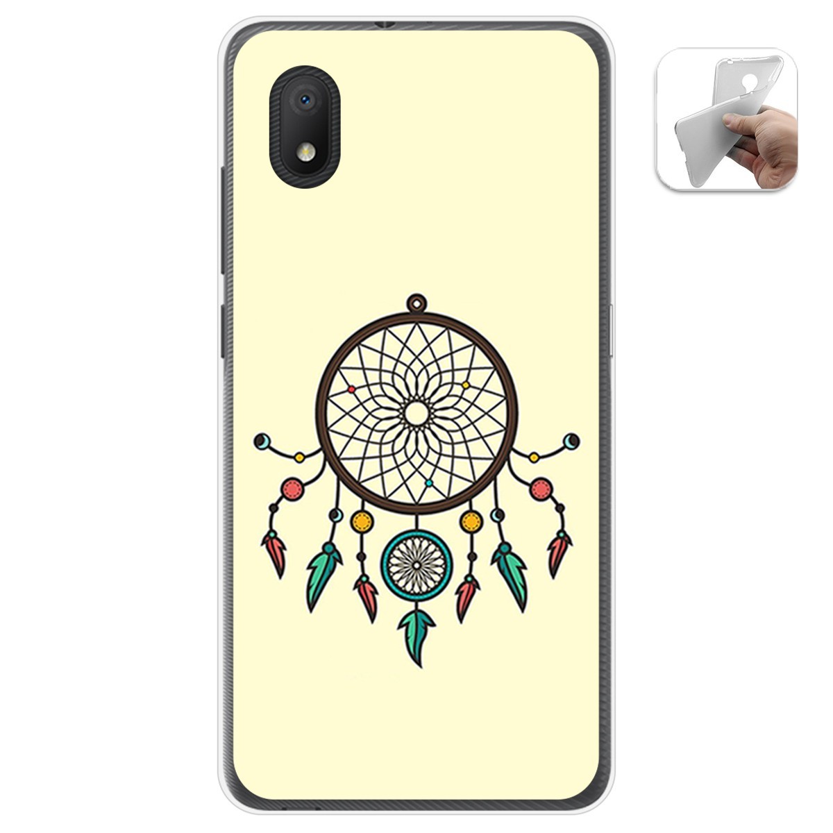 Funda Gel Tpu para Alcatel 1B 2020 diseño Atrapasueños Dibujos