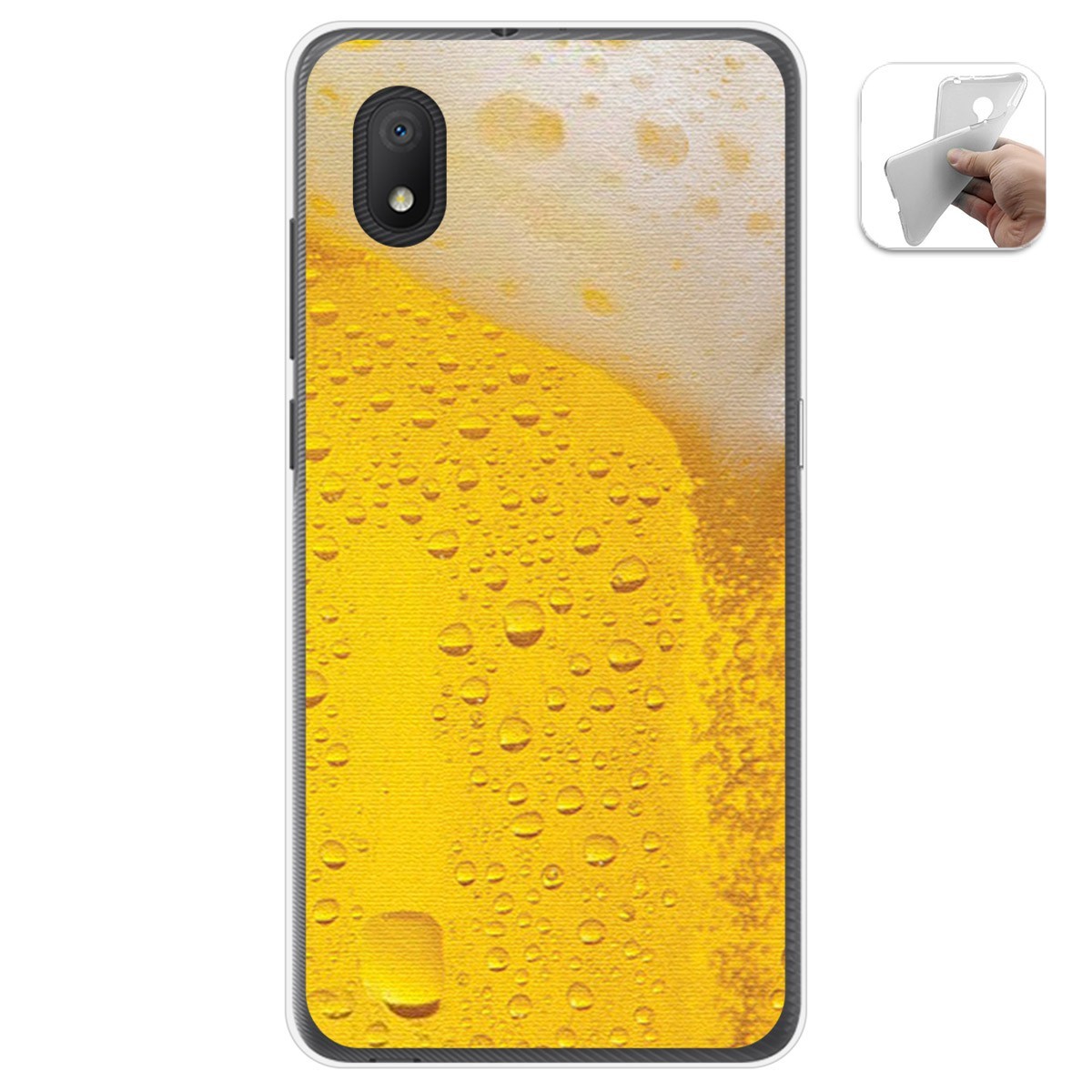 Funda Gel Tpu para Alcatel 1B 2020 diseño Cerveza Dibujos