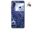 Funda Gel Tpu para Alcatel 1B 2020 diseño Circuito Dibujos