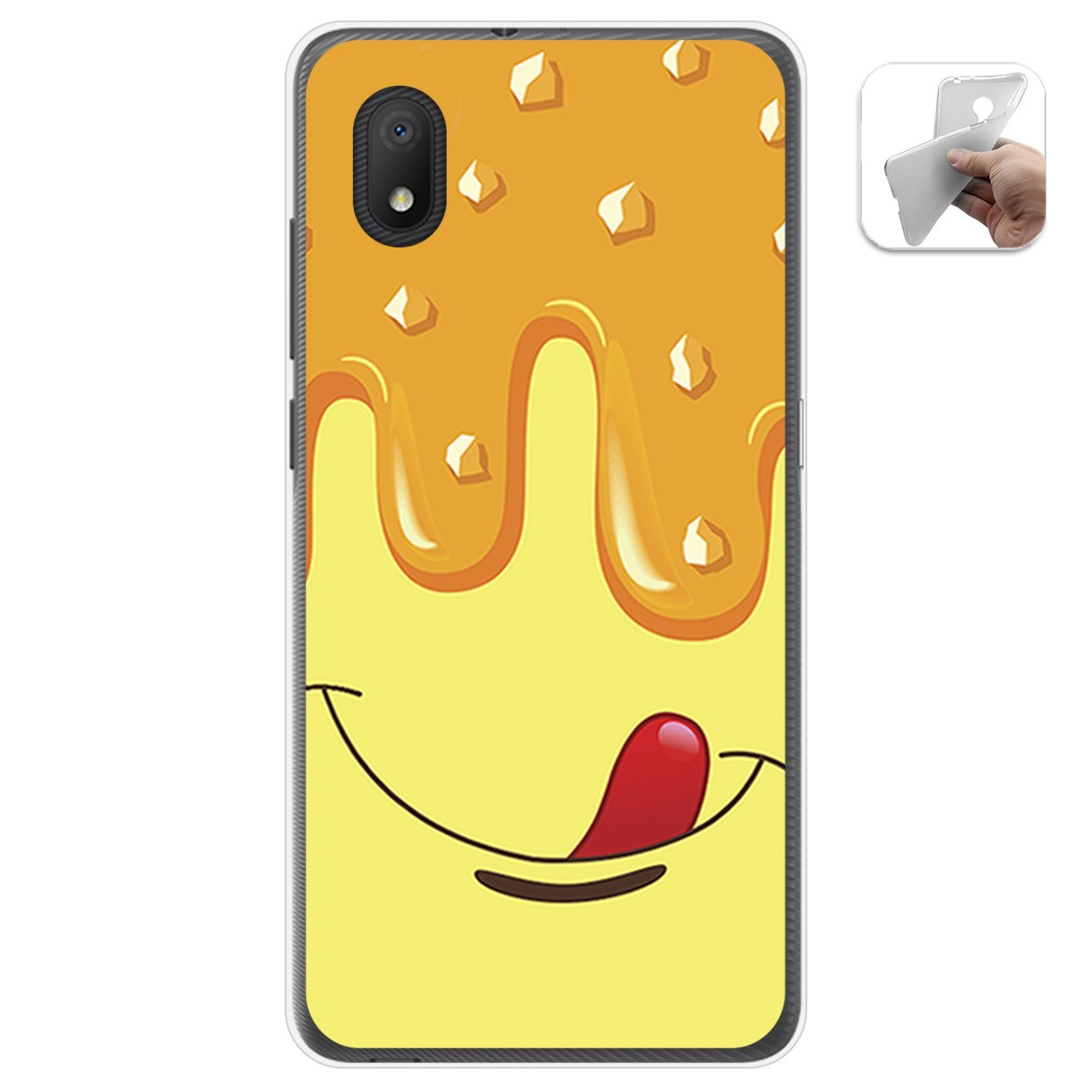 Funda Gel Tpu para Alcatel 1B 2020 diseño Helado Vainilla Dibujos