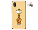 Funda Gel Tpu para Alcatel 1B 2020 diseño Jirafa Dibujos