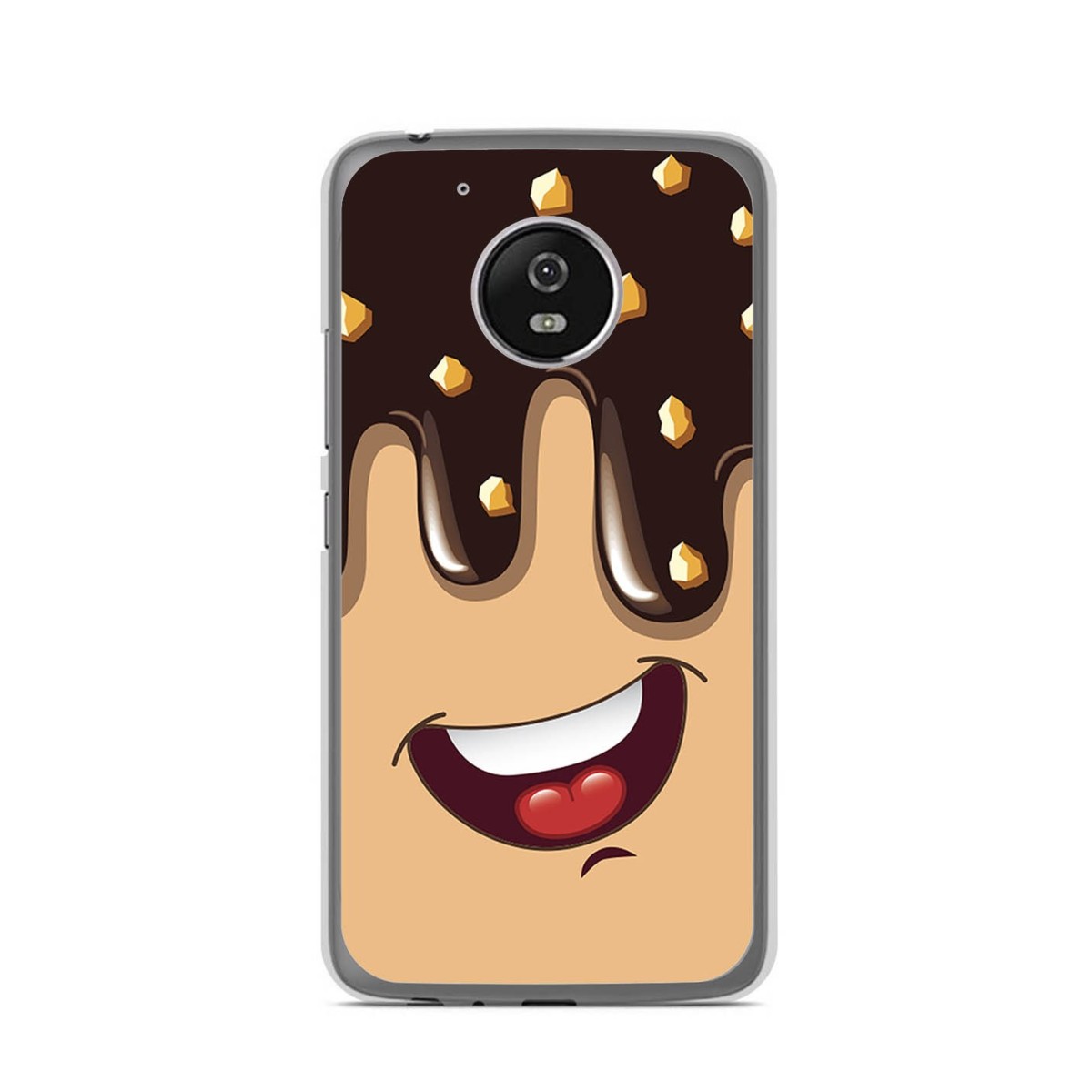 Funda Gel Tpu para Lenovo Moto G5 Diseño Helado Chocolate Dibujos