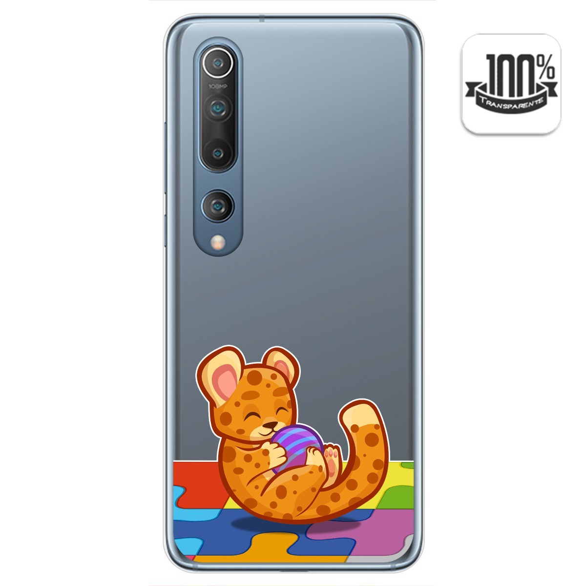 Funda Gel Transparente para Xiaomi Mi 10 / Mi 10 Pro diseño Leopardo Dibujos