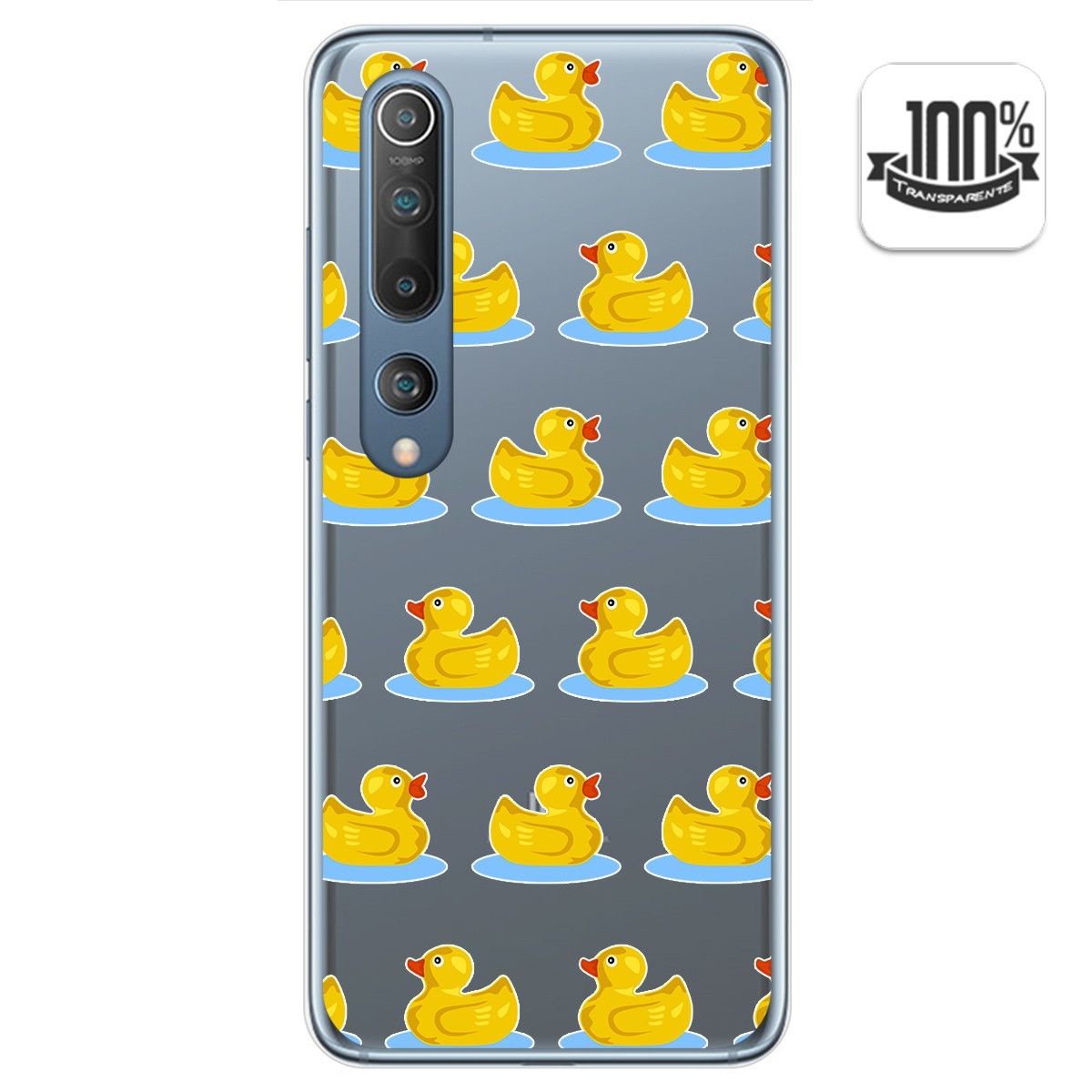 Funda Gel Transparente para Xiaomi Mi 10 / Mi 10 Pro diseño Pato Dibujos