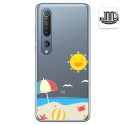 Funda Gel Transparente para Xiaomi Mi 10 / Mi 10 Pro diseño Playa Dibujos