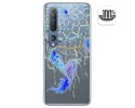 Funda Gel Transparente para Xiaomi Mi 10 / Mi 10 Pro diseño Plumas Dibujos