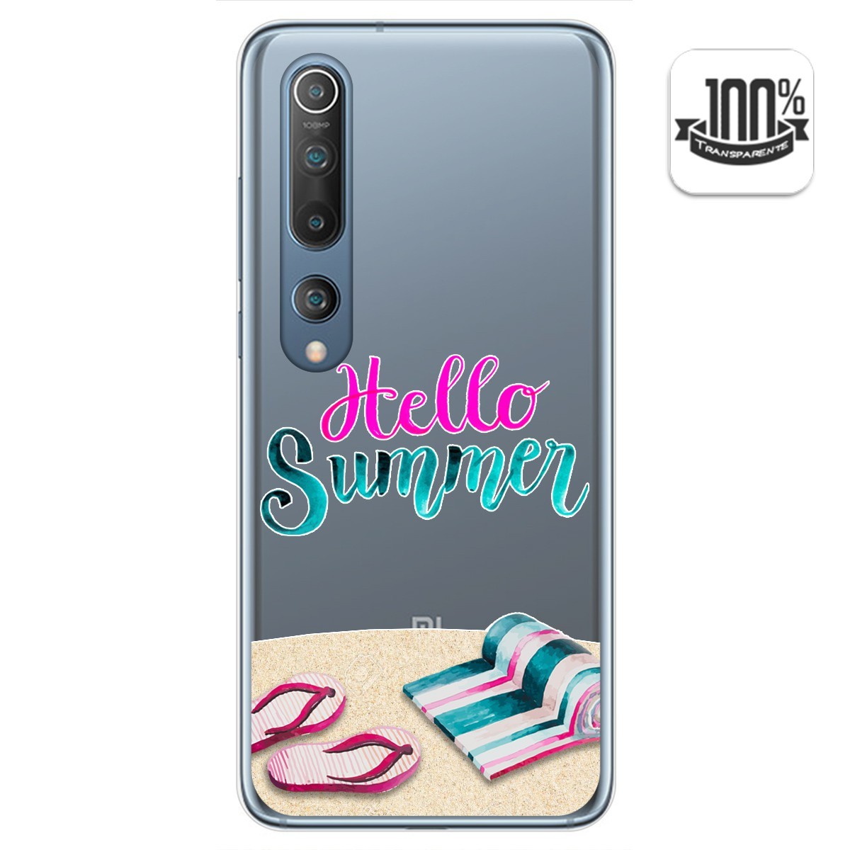 Funda Gel Transparente para Xiaomi Mi 10 / Mi 10 Pro diseño Summer Dibujos