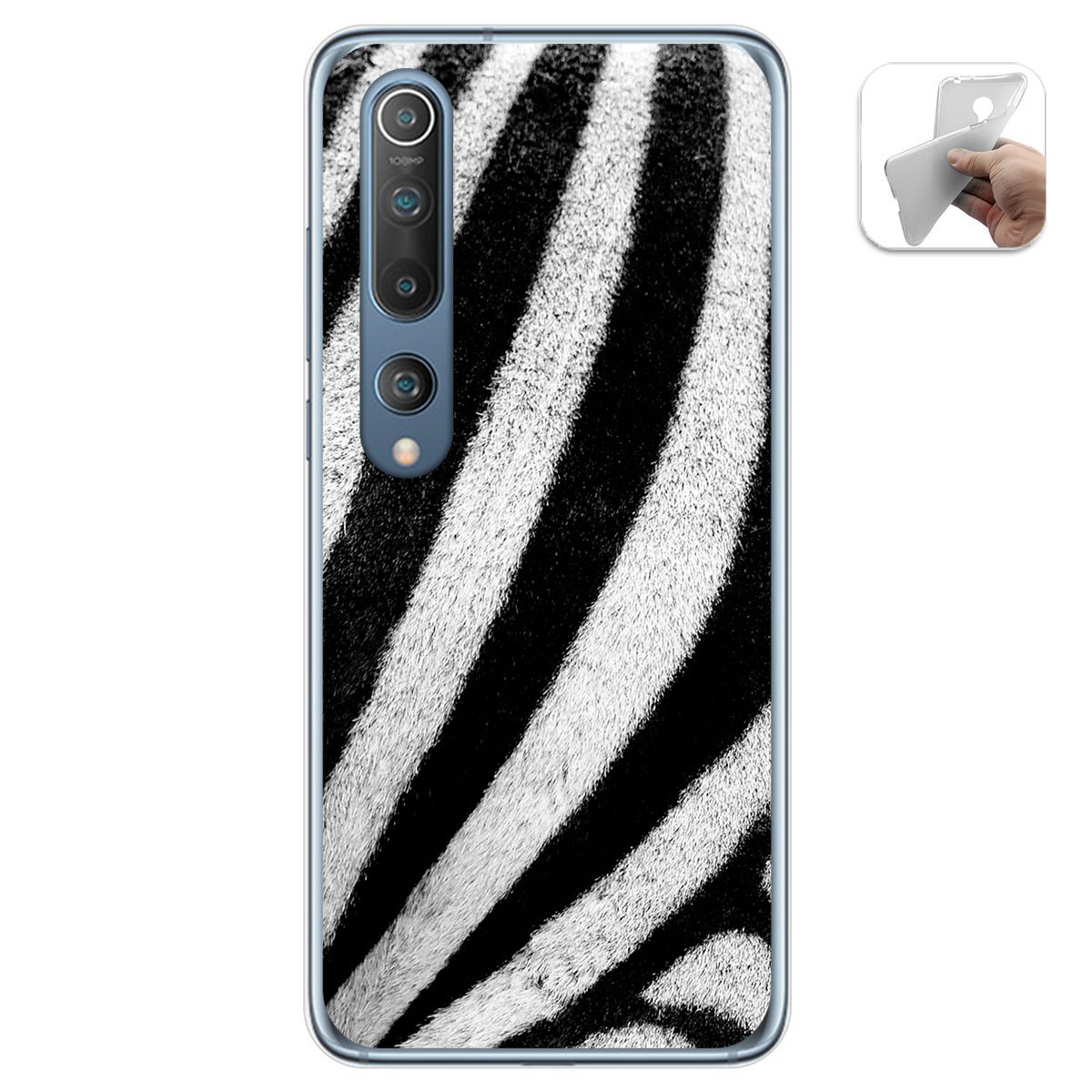 Funda Gel Tpu para Xiaomi Mi 10 / Mi 10 Pro diseño Animal 02 Dibujos