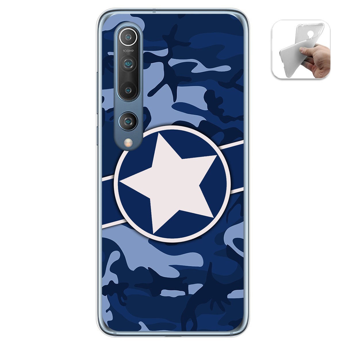Funda Gel Tpu para Xiaomi Mi 10 / Mi 10 Pro diseño Camuflaje 03 Dibujos