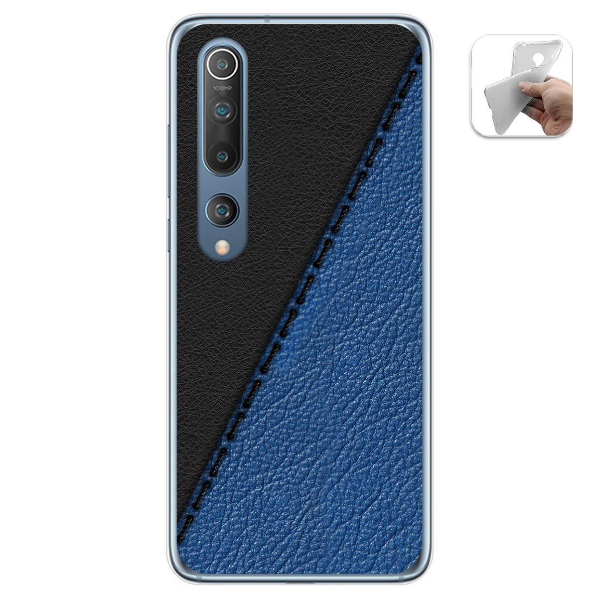 Funda Gel Tpu para Xiaomi Mi 10 / Mi 10 Pro diseño Cuero 02 Dibujos