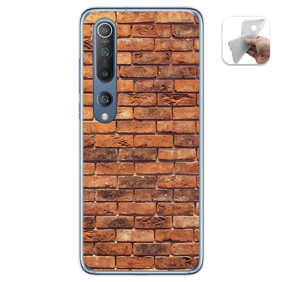 Funda Gel Tpu para Xiaomi Mi 10 / Mi 10 Pro diseño Ladrillo 04 Dibujos