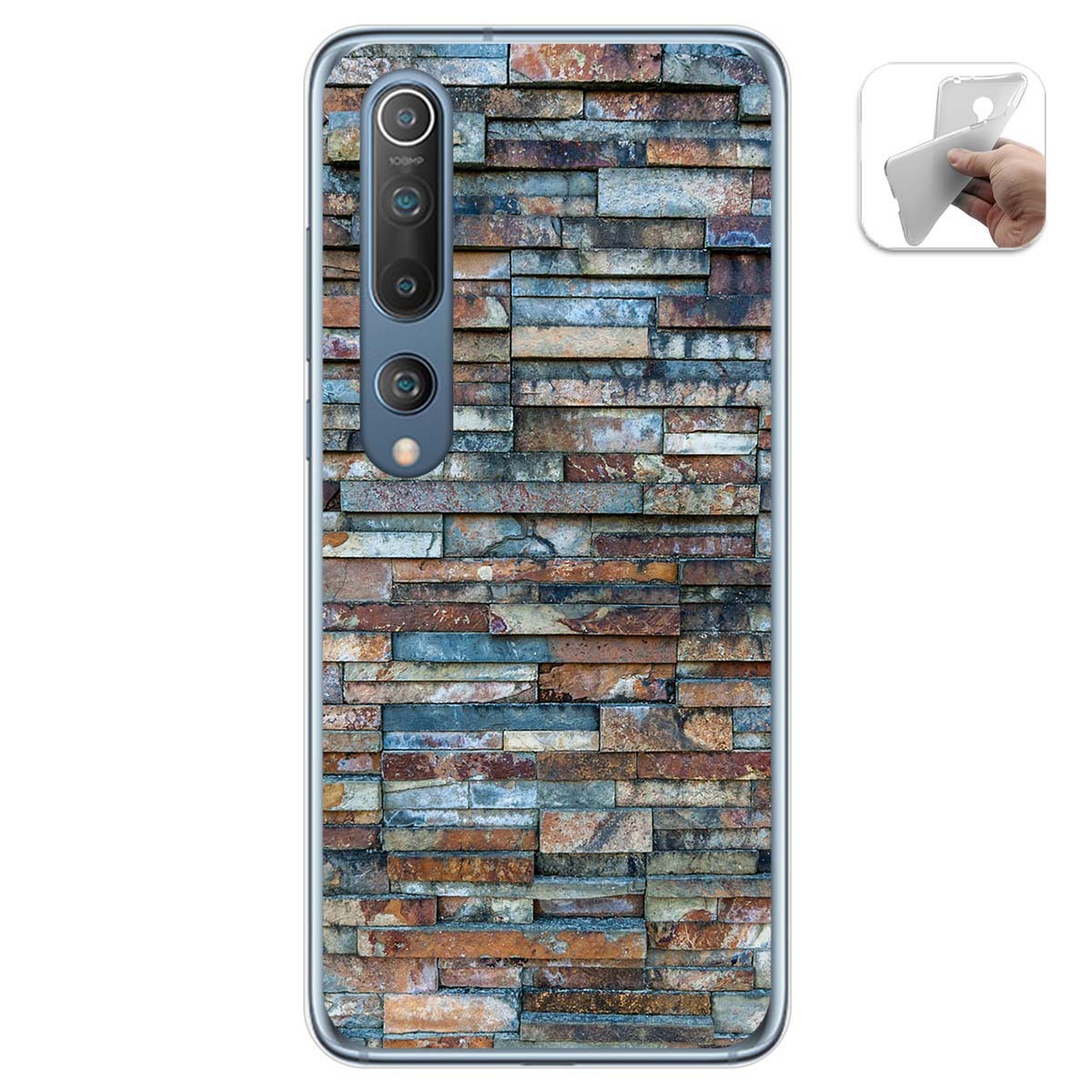 Funda Gel Tpu para Xiaomi Mi 10 / Mi 10 Pro diseño Ladrillo 05 Dibujos