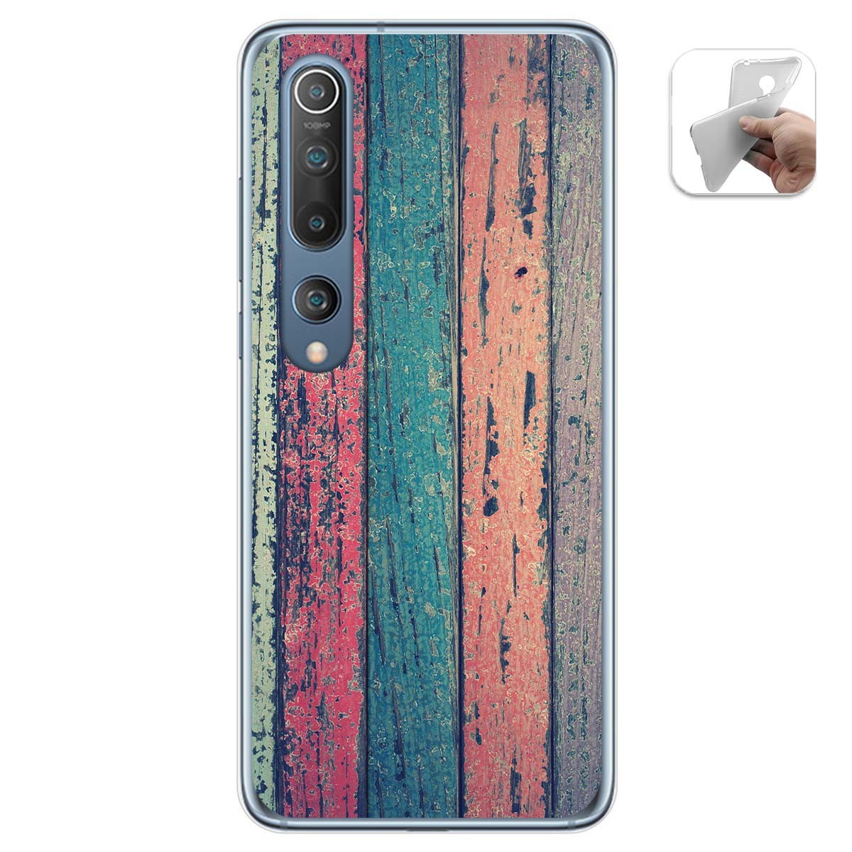 Funda Gel Tpu para Xiaomi Mi 10 / Mi 10 Pro diseño Madera 10 Dibujos
