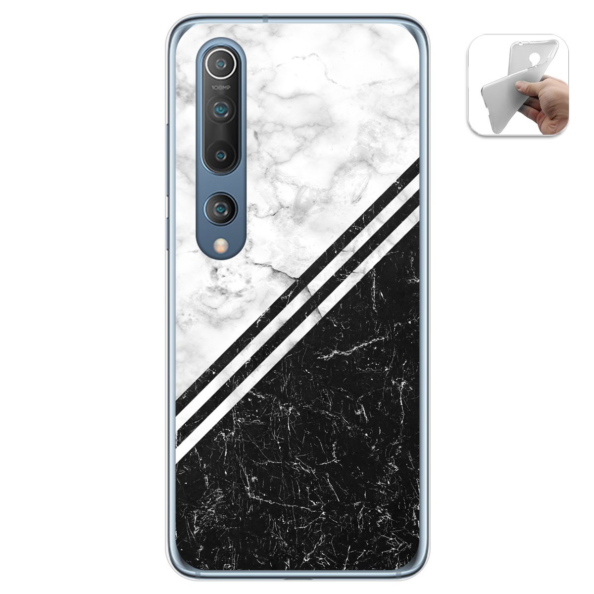 Funda Gel Tpu para Xiaomi Mi 10 / Mi 10 Pro diseño Mármol 01 Dibujos