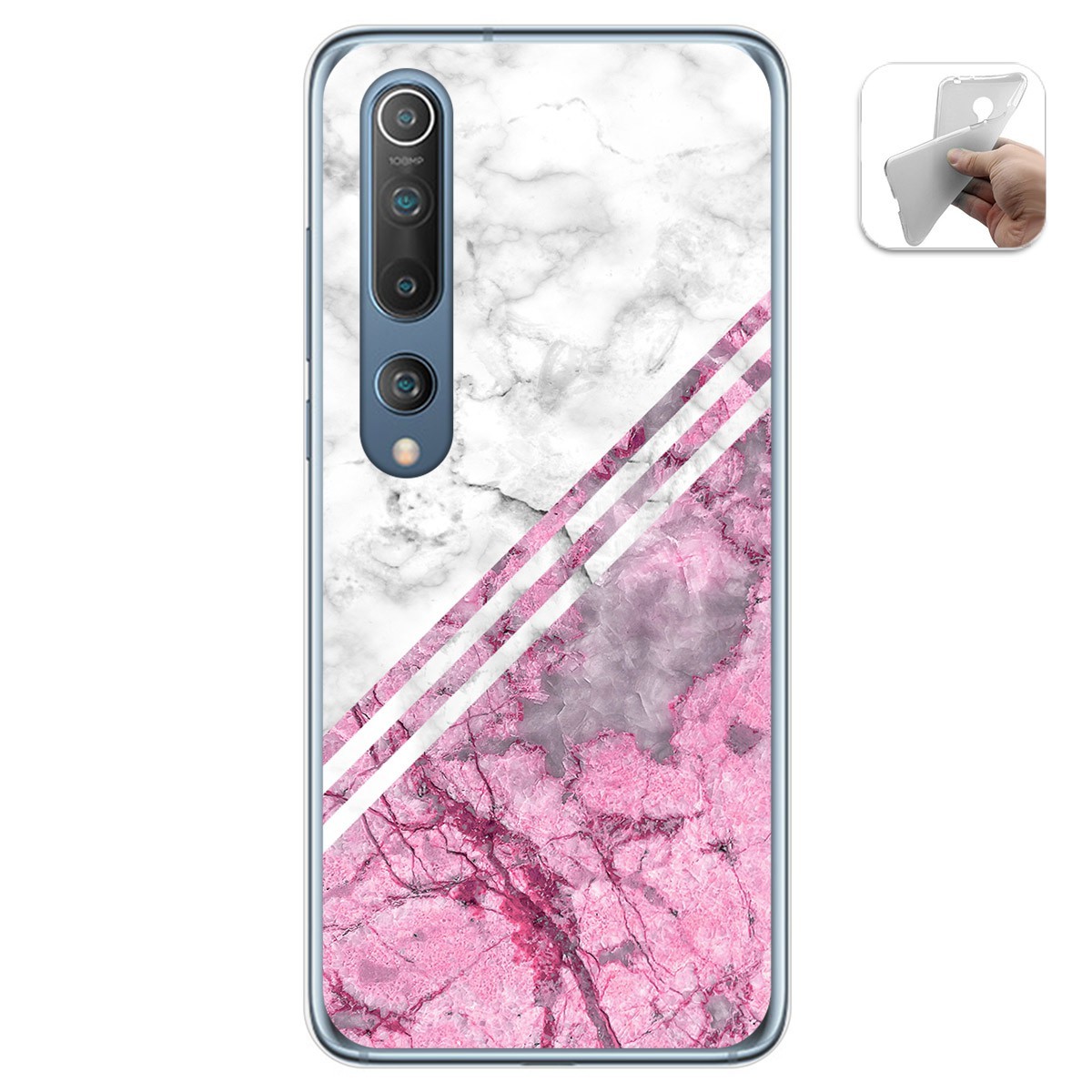 Funda Gel Tpu para Xiaomi Mi 10 / Mi 10 Pro diseño Mármol 03 Dibujos