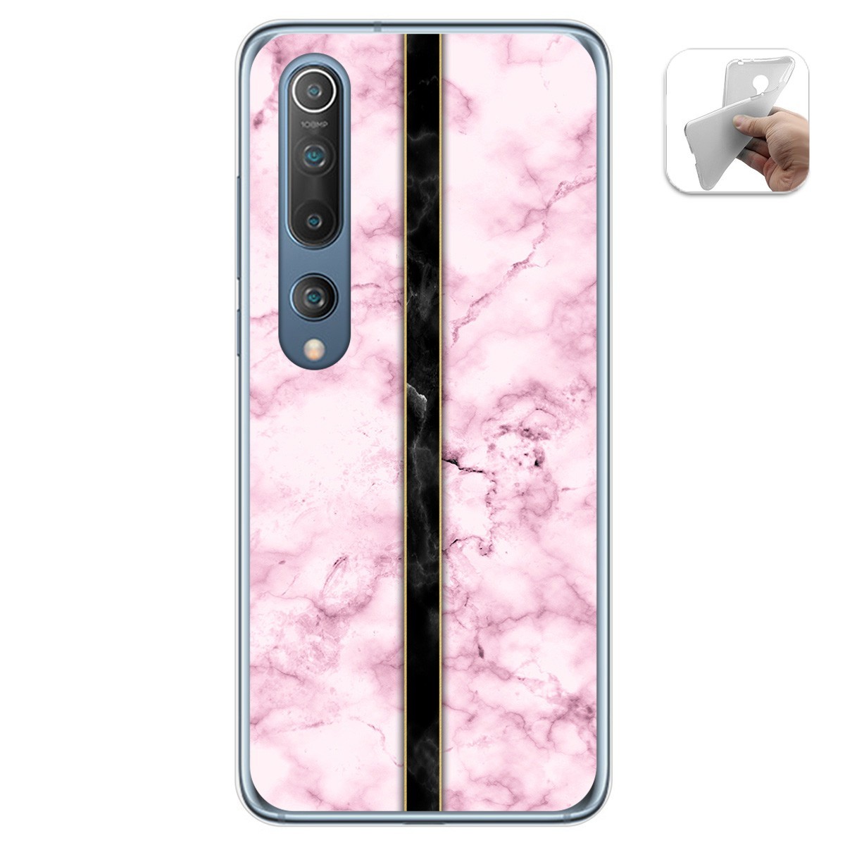 Funda Gel Tpu para Xiaomi Mi 10 / Mi 10 Pro diseño Mármol 04 Dibujos