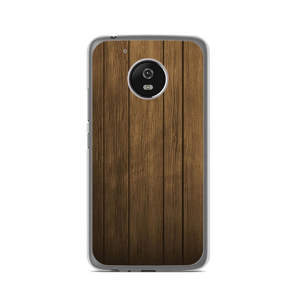 Funda Gel Tpu para Lenovo Moto G5 Diseño Madera Dibujos