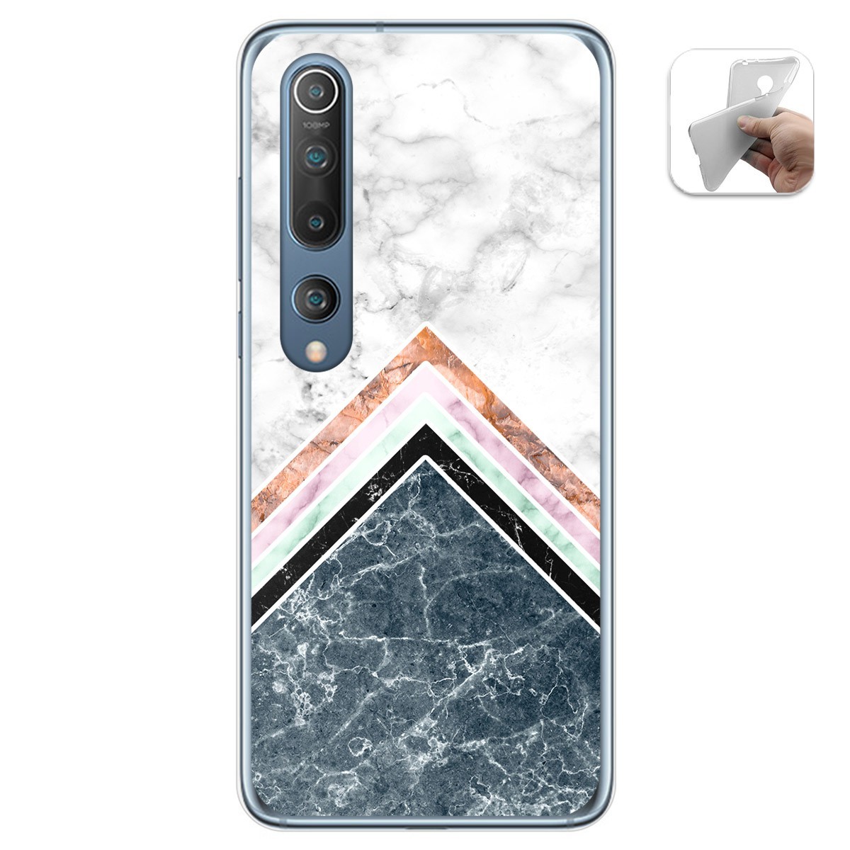 Funda Gel Tpu para Xiaomi Mi 10 / Mi 10 Pro diseño Mármol 05 Dibujos