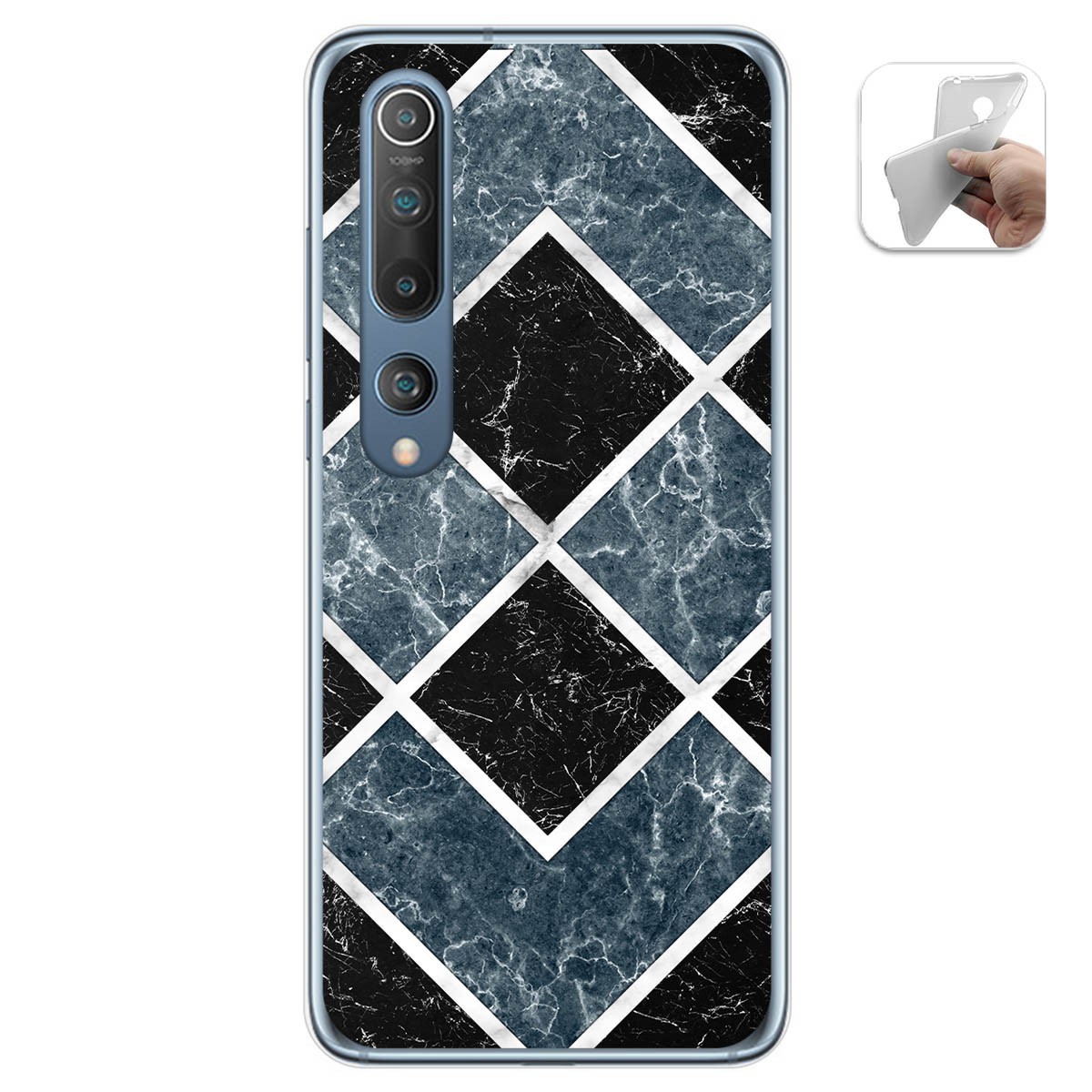 Funda Gel Tpu para Xiaomi Mi 10 / Mi 10 Pro diseño Mármol 06 Dibujos