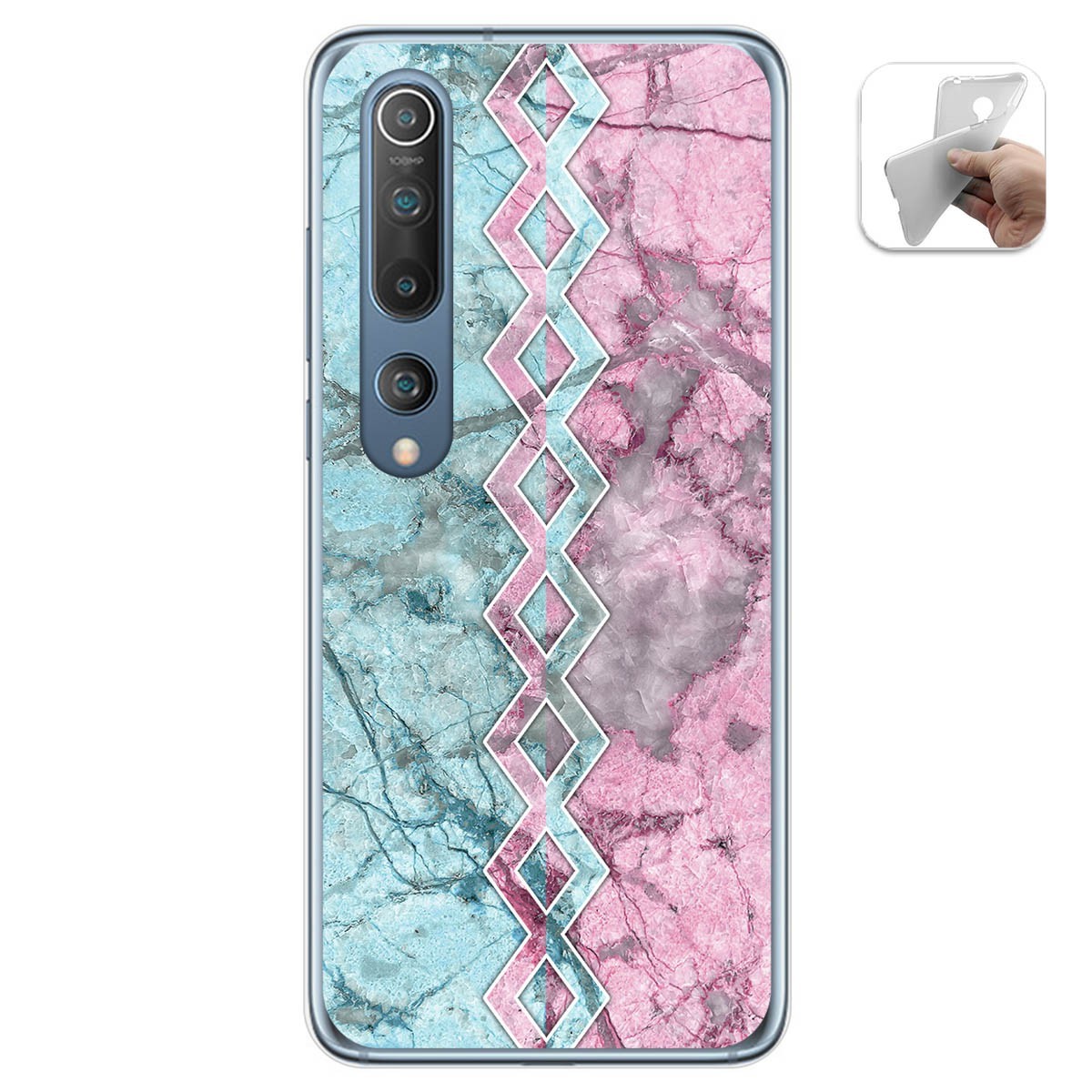 Funda Gel Tpu para Xiaomi Mi 10 / Mi 10 Pro diseño Mármol 08 Dibujos