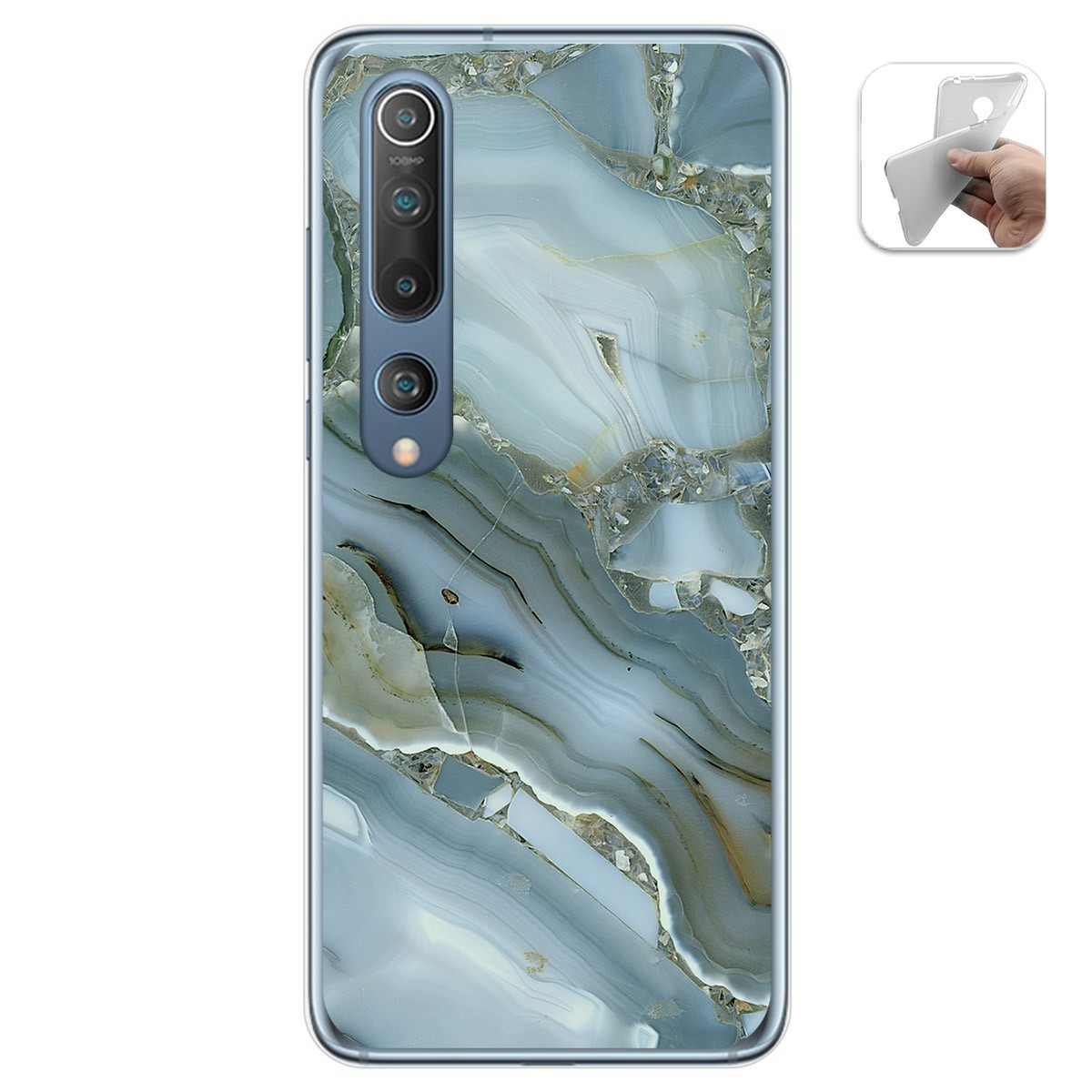 Funda Gel Tpu para Xiaomi Mi 10 / Mi 10 Pro diseño Mármol 09 Dibujos