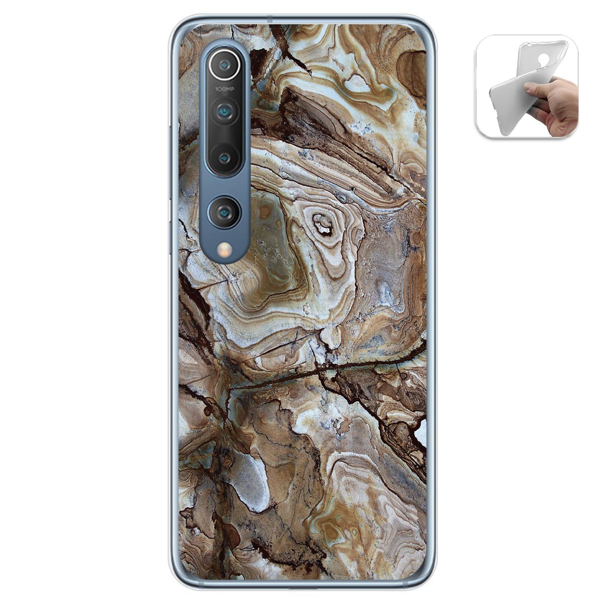Funda Gel Tpu para Xiaomi Mi 10 / Mi 10 Pro diseño Mármol 14 Dibujos