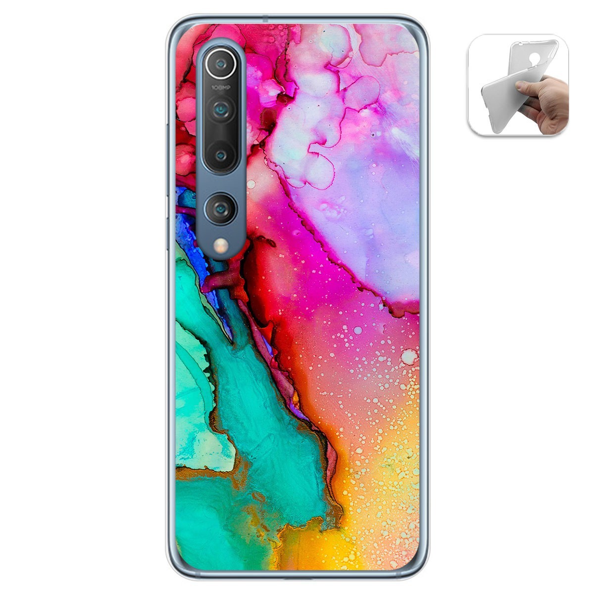Funda Gel Tpu para Xiaomi Mi 10 / Mi 10 Pro diseño Mármol 15 Dibujos