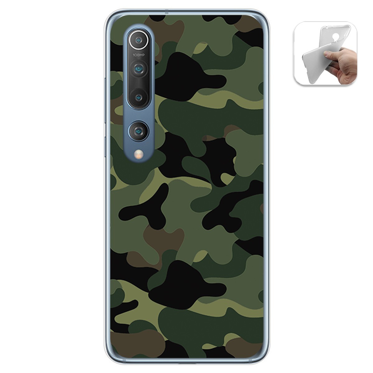 Funda Gel Tpu para Xiaomi Mi 10 / Mi 10 Pro diseño Camuflaje Dibujos