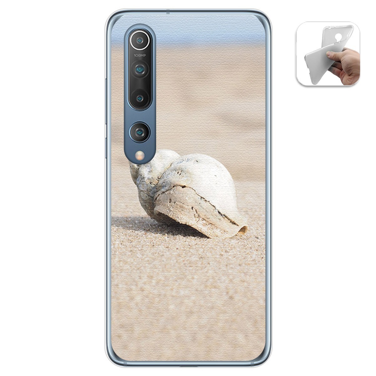 Funda Gel Tpu para Xiaomi Mi 10 / Mi 10 Pro diseño Concha Dibujos