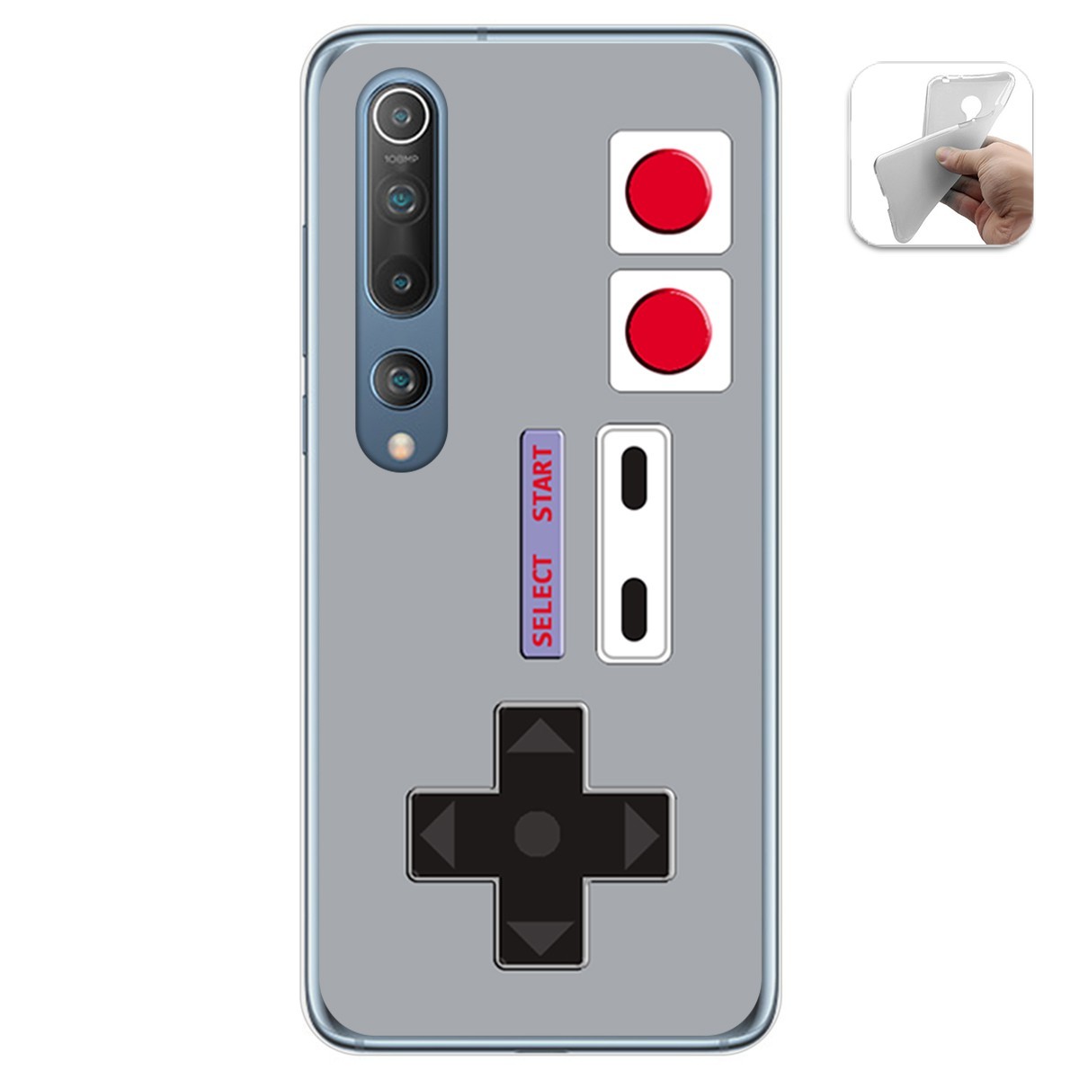 Funda Gel Tpu para Xiaomi Mi 10 / Mi 10 Pro diseño Consola Dibujos