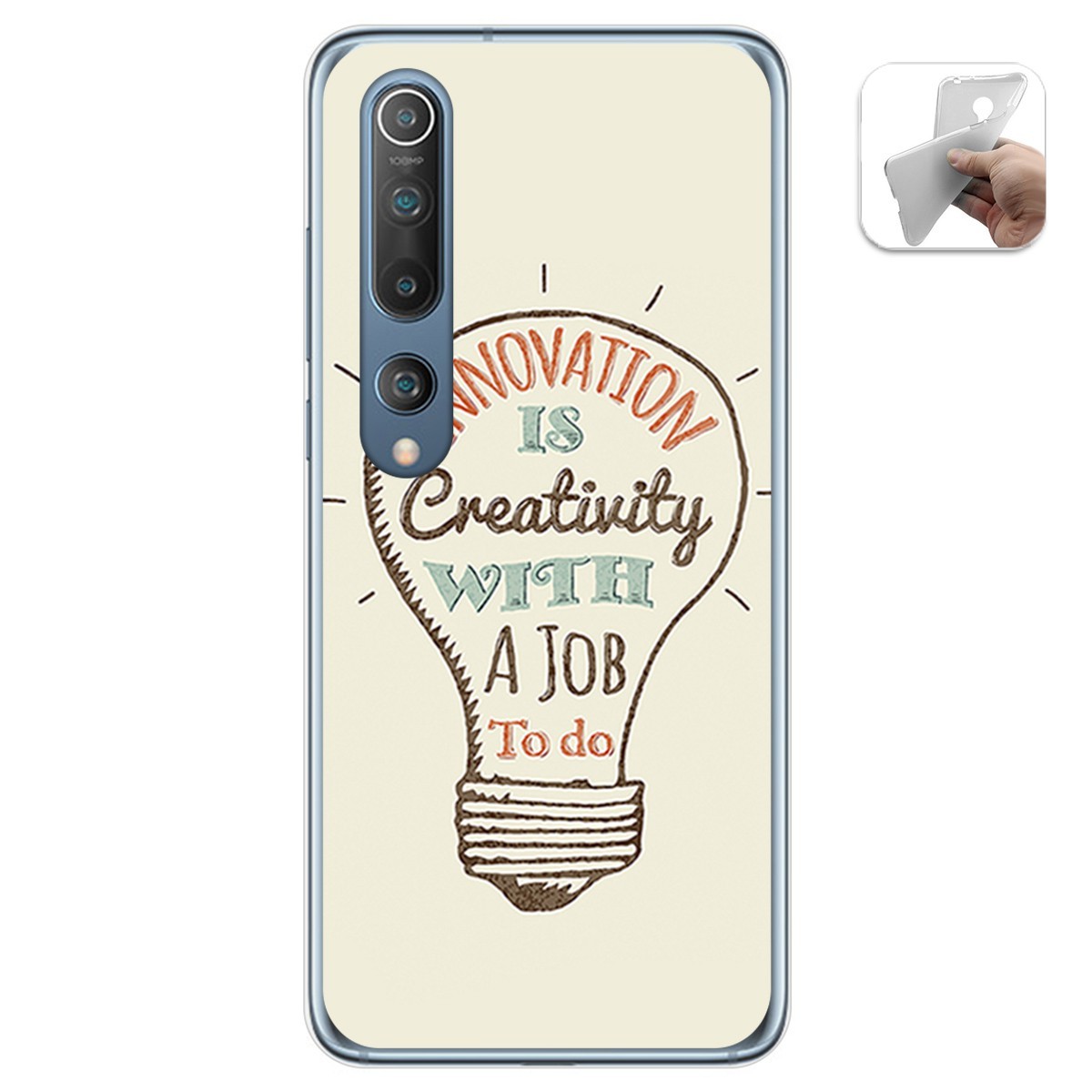Funda Gel Tpu para Xiaomi Mi 10 / Mi 10 Pro diseño Creativity Dibujos