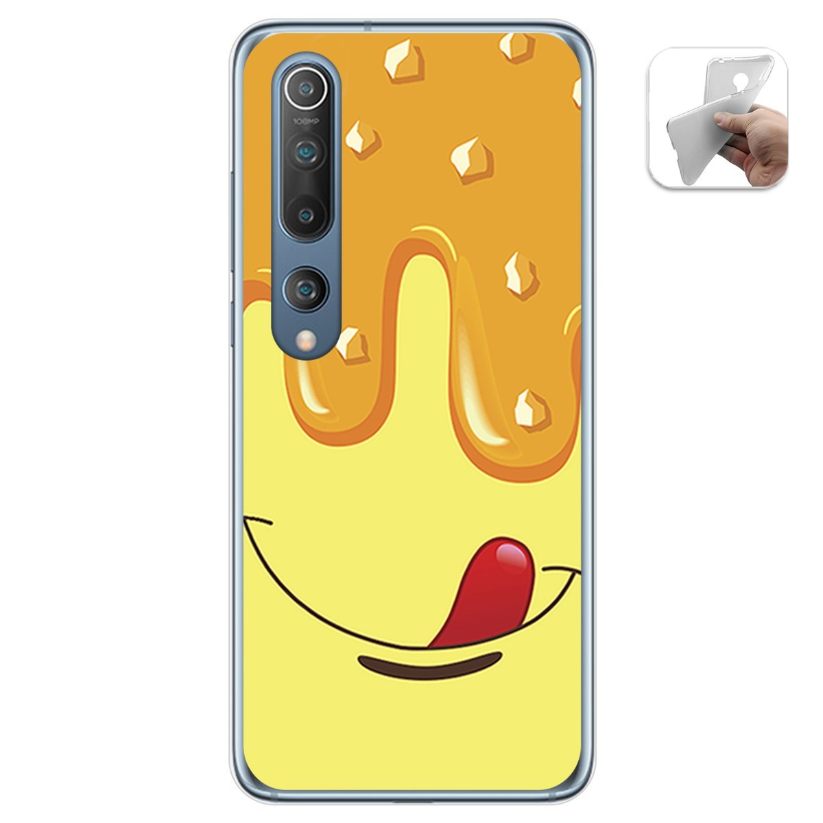 Funda Gel Tpu para Xiaomi Mi 10 / Mi 10 Pro diseño Helado Vainilla Dibujos